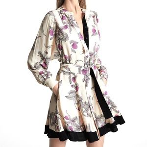 ZOE ORCHID PRINT MINI DRESS